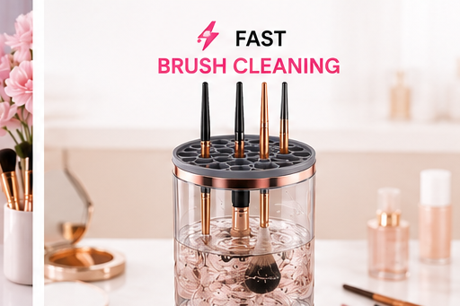 TOLMART BRUSHFLOW™ – ELECTRIC MAKEUP BRUSH CLEANER