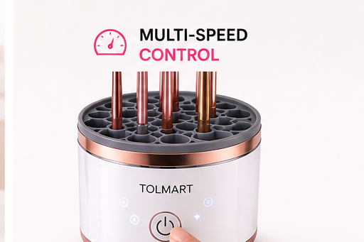 TOLMART BRUSHFLOW™ – ELECTRIC MAKEUP BRUSH CLEANER