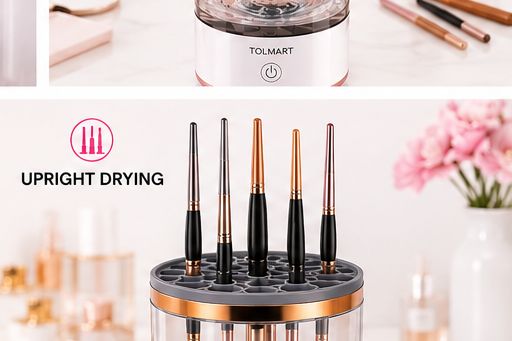TOLMART BRUSHFLOW™ – ELECTRIC MAKEUP BRUSH CLEANER