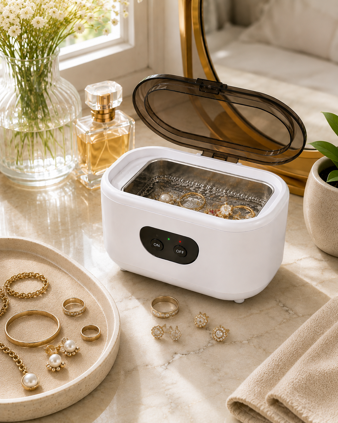 UltraGleam Ultrasonic Jewellery Cleaner