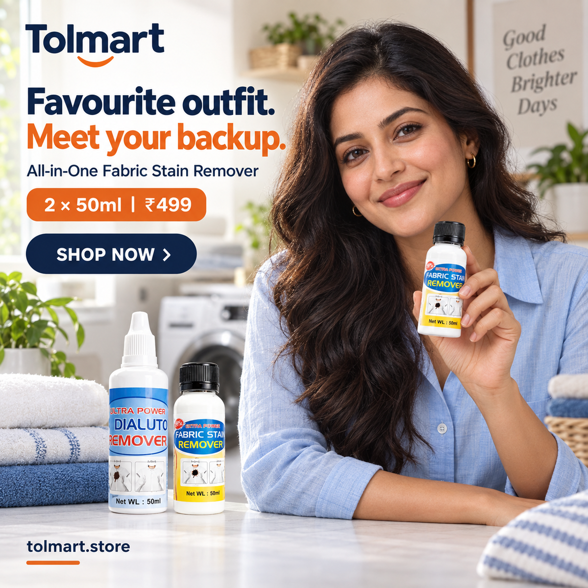 SpotAway Instant Fabric Stain Remover – Pack of 2 (50ml Each)