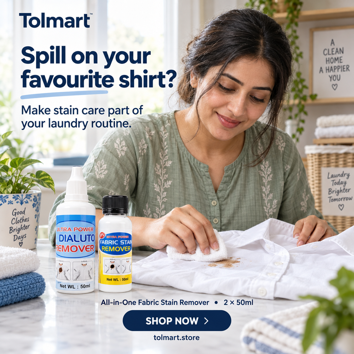 SpotAway Instant Fabric Stain Remover – Pack of 2 (50ml Each)
