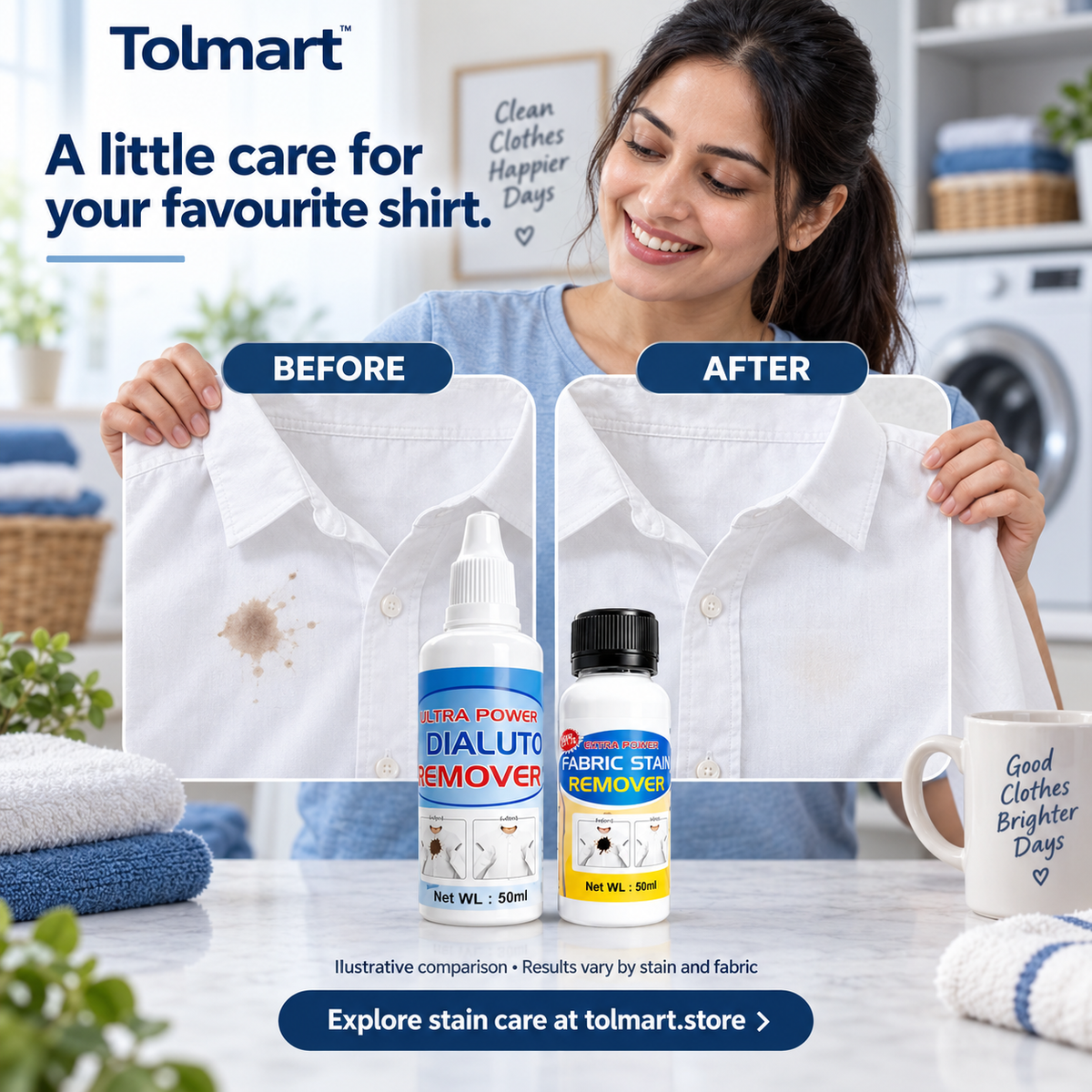 SpotAway Instant Fabric Stain Remover – Pack of 2 (50ml Each)