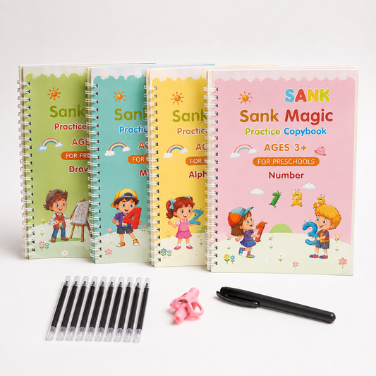 Tolmart Magic Handwriting Practice Copybook Set
