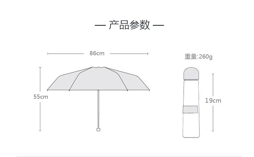 Mini Capsule Folding Umbrella