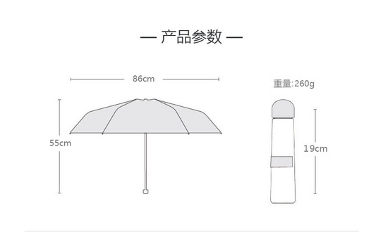 Mini Capsule Folding Umbrella