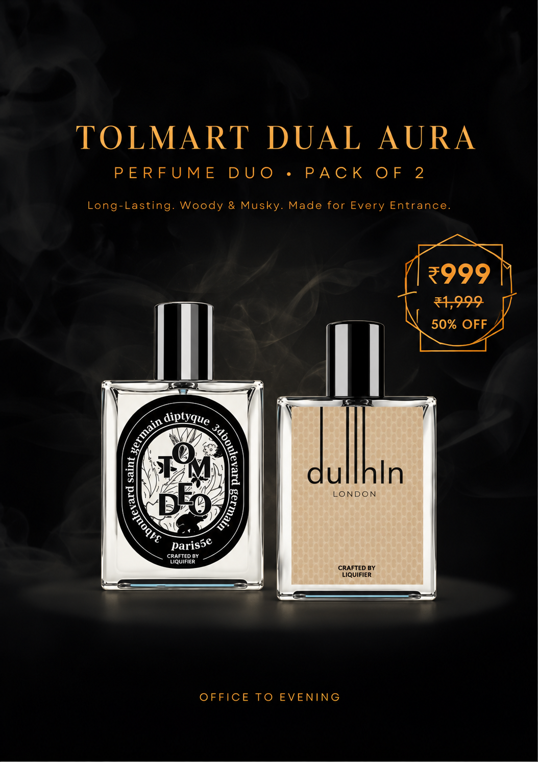 Tolmart Dual Aura perfume duo — hero