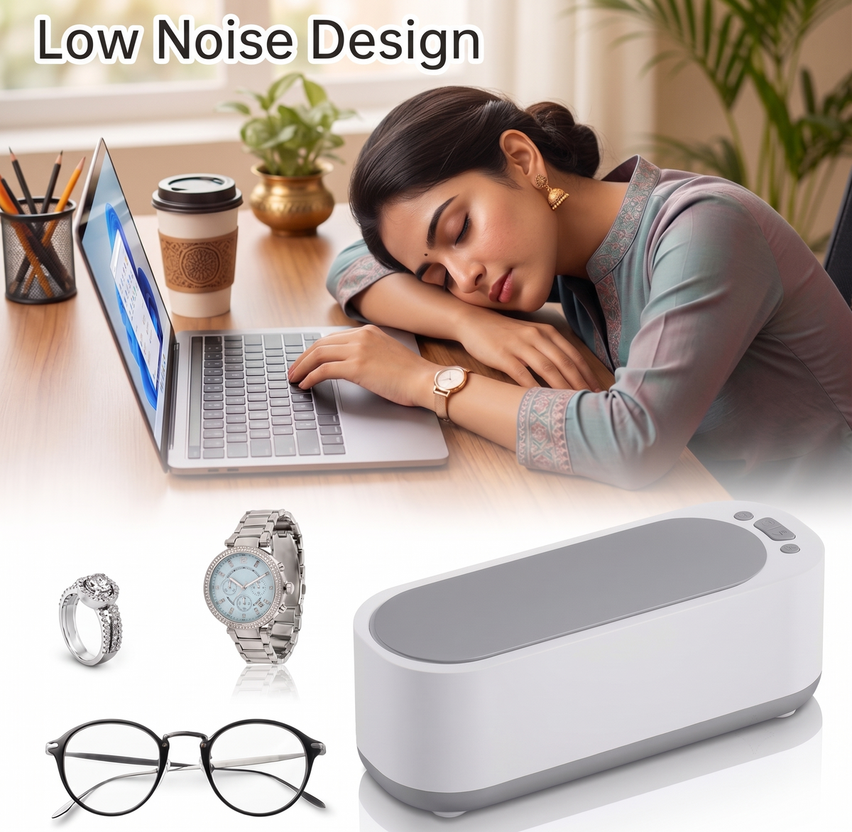 UltraGleam Ultrasonic Jewellery Cleaner